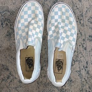 Blue Checkered Converse